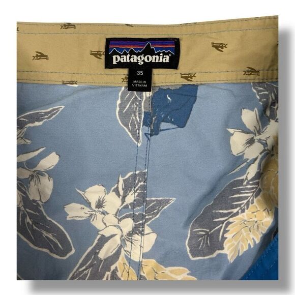 Patagonia Wavefarer Hawaiian Boardshort Size 35 - Picture 6 of 6